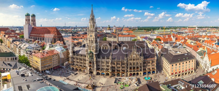 Picture of Munich city skyline panorama Munich Germany